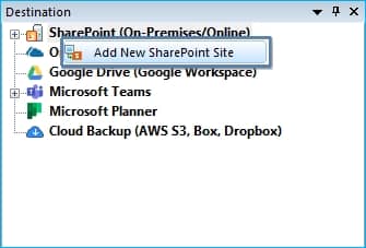 Add sharepoint site